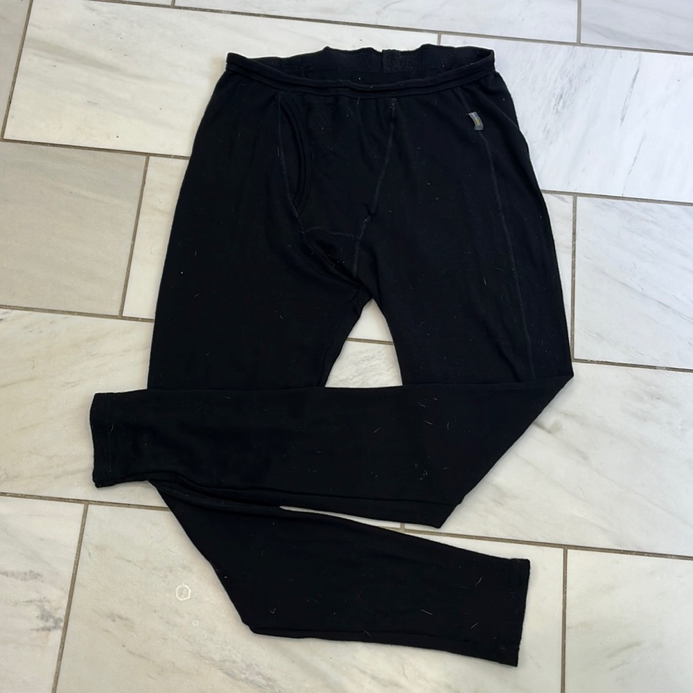 Icebreaker skin200 men’s long underwear, black medium